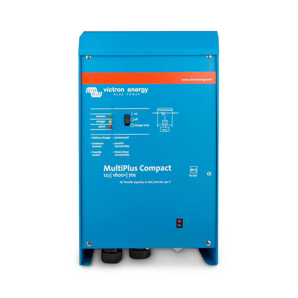 MultiPlus Compact 12/1600/70-16 230V Inverter / Charger
