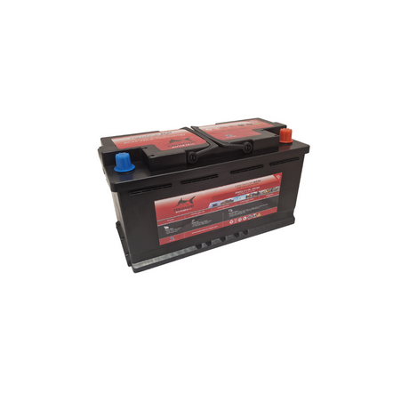 Predator 12V 110Ah Low Box AGM Battery - left