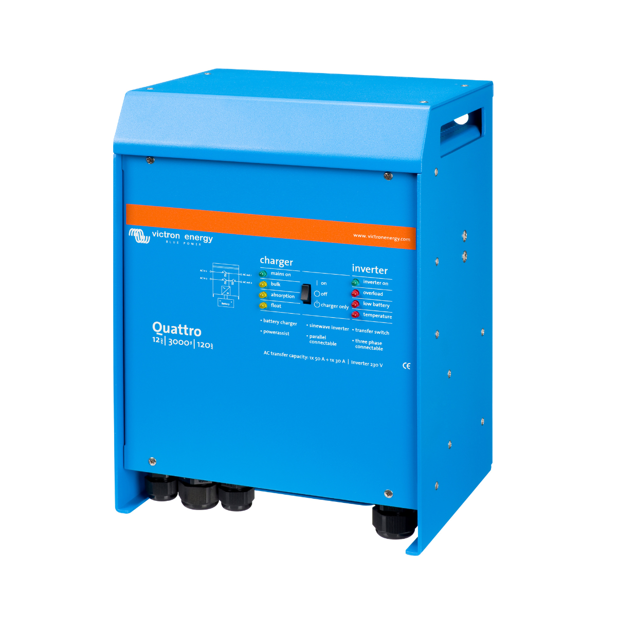 Quattro 12/3000/120-50 230V Inverter / Charger