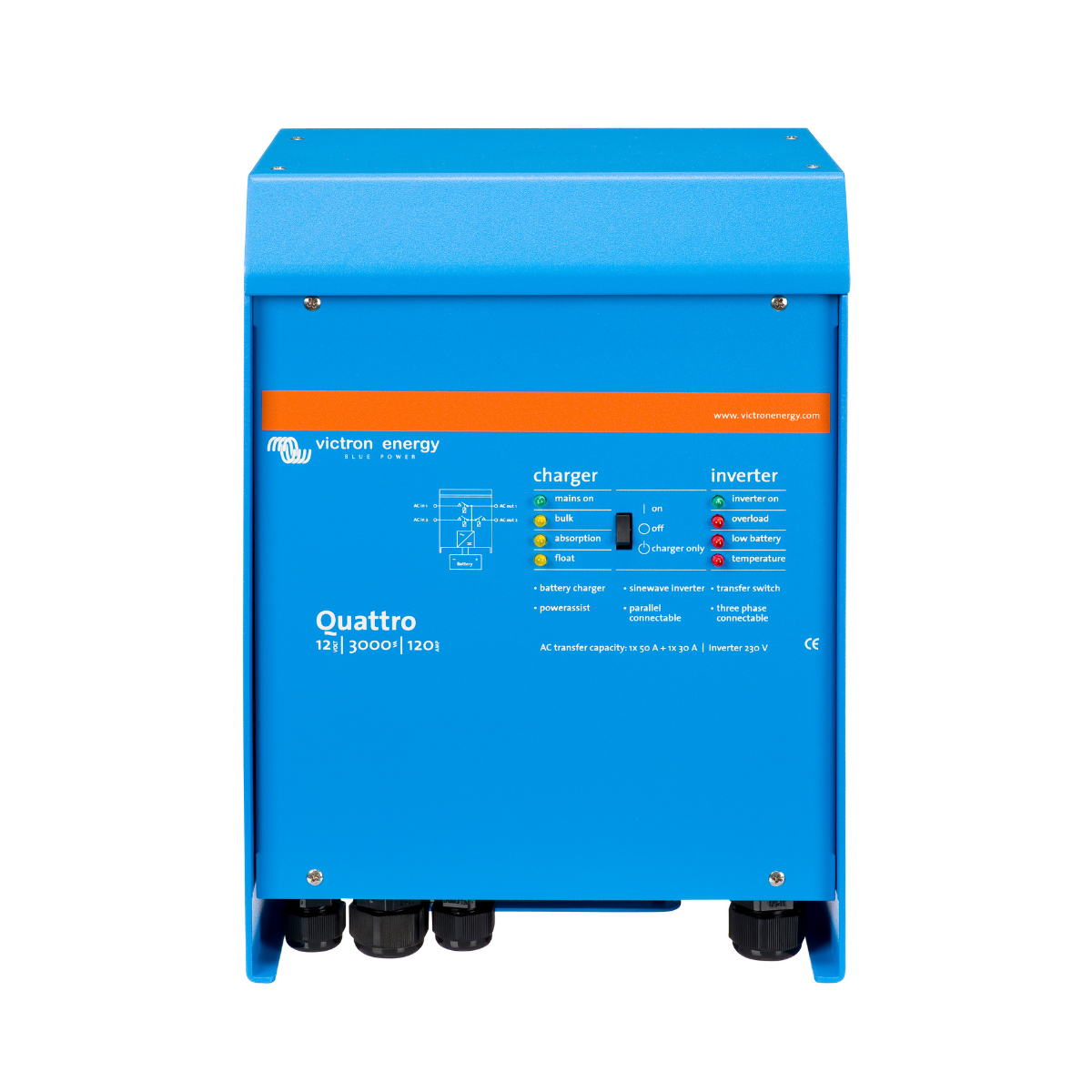 Quattro 12/3000/120-50 230V Inverter / Charger
