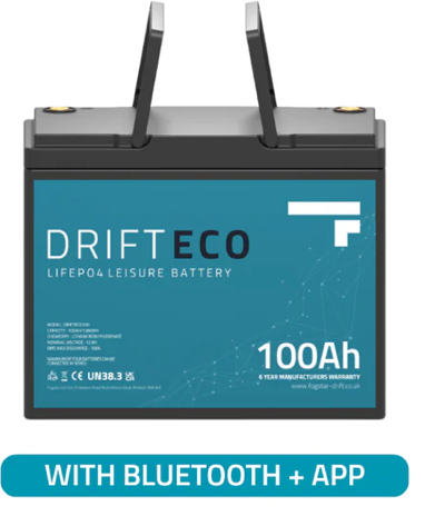 Drift ECO 12V 100Ah Lithium Leisure Battery + Bluetooth