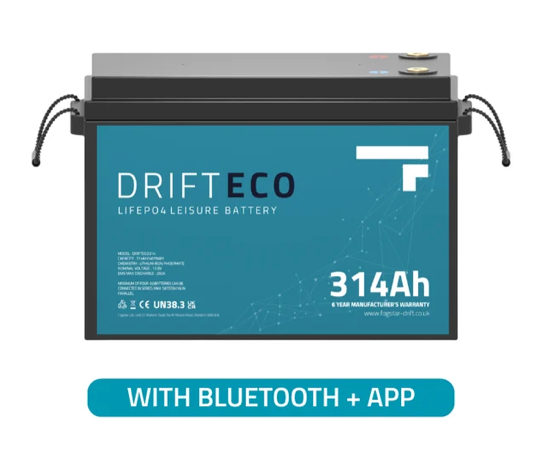 Drift ECO 12V 314Ah Lithium Leisure Battery + Bluetooth