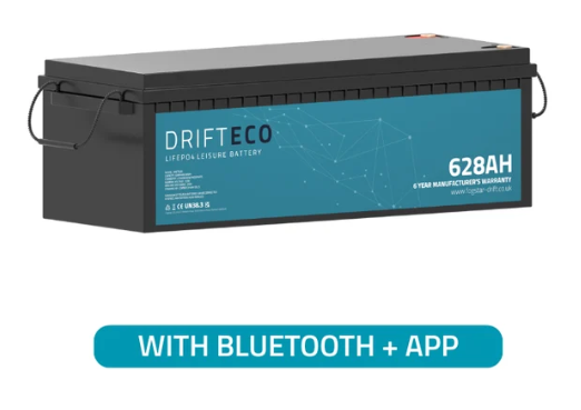 Drift ECO 12V 628Ah Lithium Leisure Battery + Bluetooth