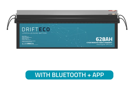 Drift ECO 12V 628Ah Lithium Leisure Battery + Bluetooth