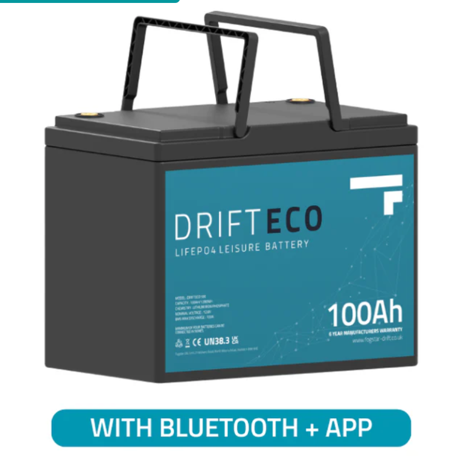 Drift ECO 12V 100Ah Lithium Leisure Battery + Bluetooth
