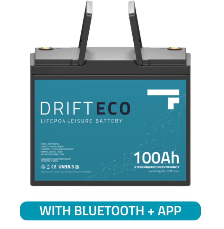 Drift ECO 12V 100Ah Lithium Leisure Battery + Bluetooth
