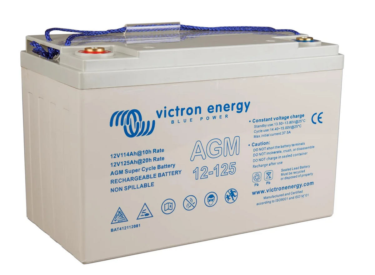 Victron 12V/125Ah AGM Super Cycle Batt. (M8)